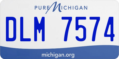 MI license plate DLM7574