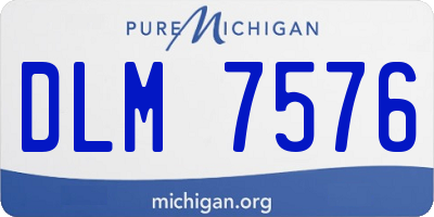 MI license plate DLM7576