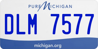 MI license plate DLM7577
