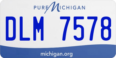 MI license plate DLM7578