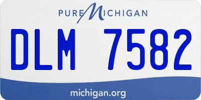 MI license plate DLM7582