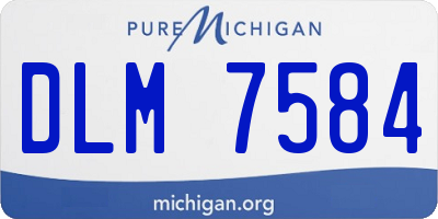 MI license plate DLM7584