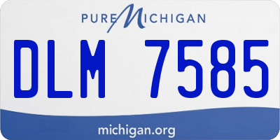 MI license plate DLM7585