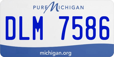 MI license plate DLM7586
