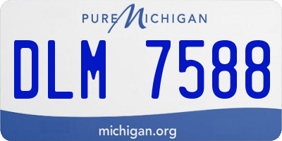 MI license plate DLM7588