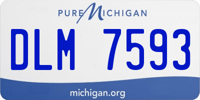 MI license plate DLM7593