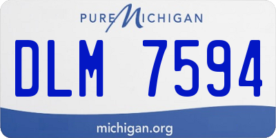 MI license plate DLM7594