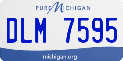 MI license plate DLM7595