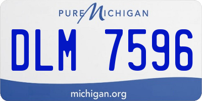 MI license plate DLM7596