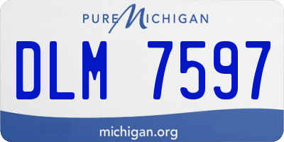 MI license plate DLM7597