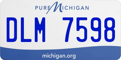 MI license plate DLM7598