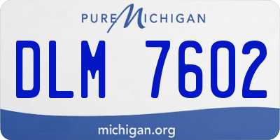 MI license plate DLM7602