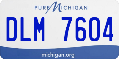 MI license plate DLM7604