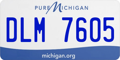 MI license plate DLM7605