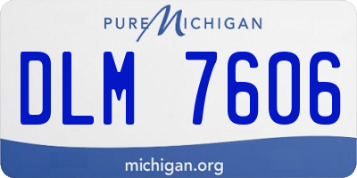 MI license plate DLM7606