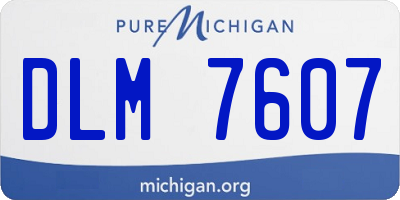 MI license plate DLM7607