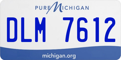 MI license plate DLM7612