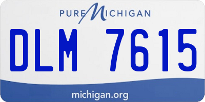 MI license plate DLM7615