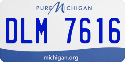 MI license plate DLM7616