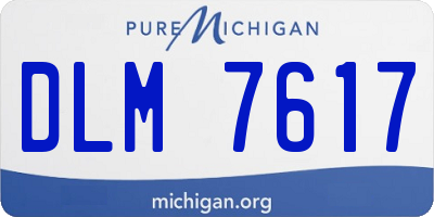 MI license plate DLM7617