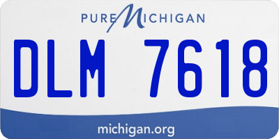 MI license plate DLM7618