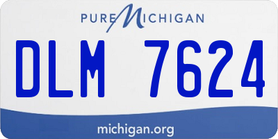 MI license plate DLM7624