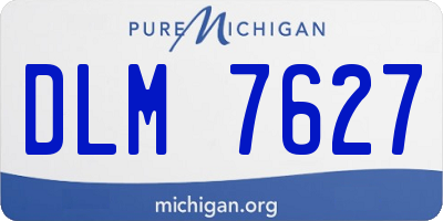 MI license plate DLM7627