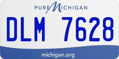 MI license plate DLM7628