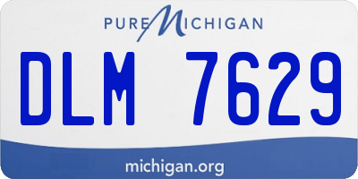 MI license plate DLM7629