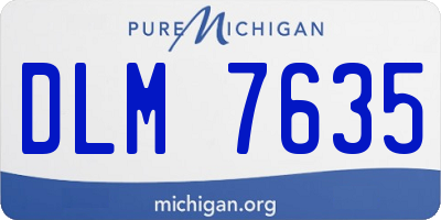 MI license plate DLM7635