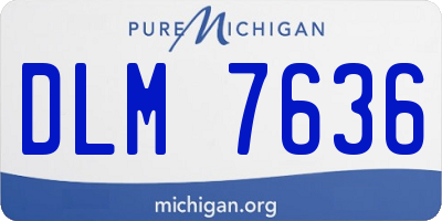 MI license plate DLM7636