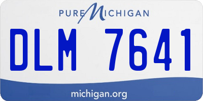 MI license plate DLM7641