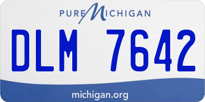 MI license plate DLM7642