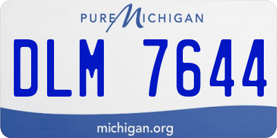 MI license plate DLM7644