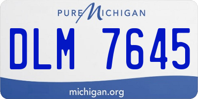 MI license plate DLM7645