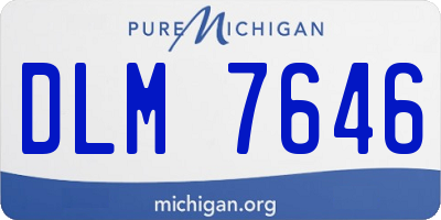 MI license plate DLM7646