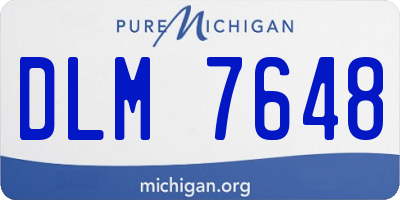 MI license plate DLM7648