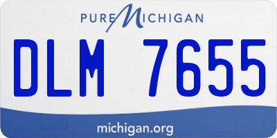 MI license plate DLM7655