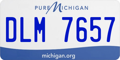 MI license plate DLM7657
