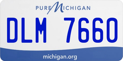 MI license plate DLM7660