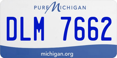 MI license plate DLM7662