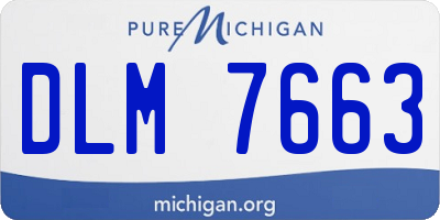MI license plate DLM7663