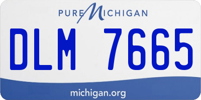 MI license plate DLM7665