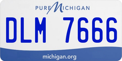 MI license plate DLM7666