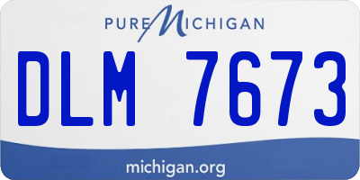 MI license plate DLM7673