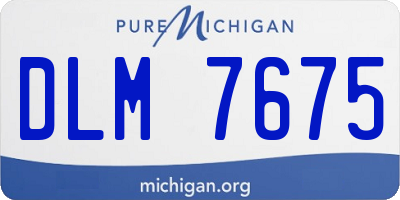 MI license plate DLM7675
