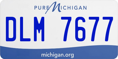 MI license plate DLM7677