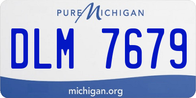MI license plate DLM7679