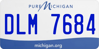 MI license plate DLM7684