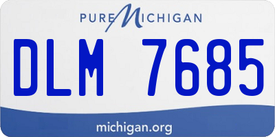 MI license plate DLM7685